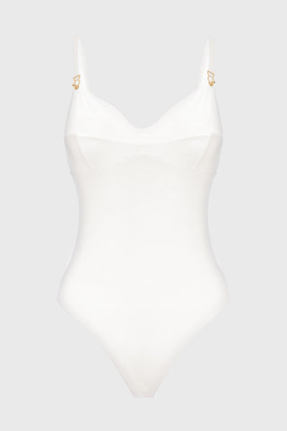 Skin Bodysuit White front