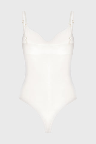 Skin Bodysuit White back