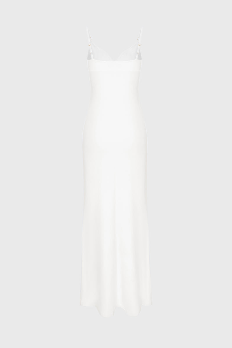 Skin Long Dress White