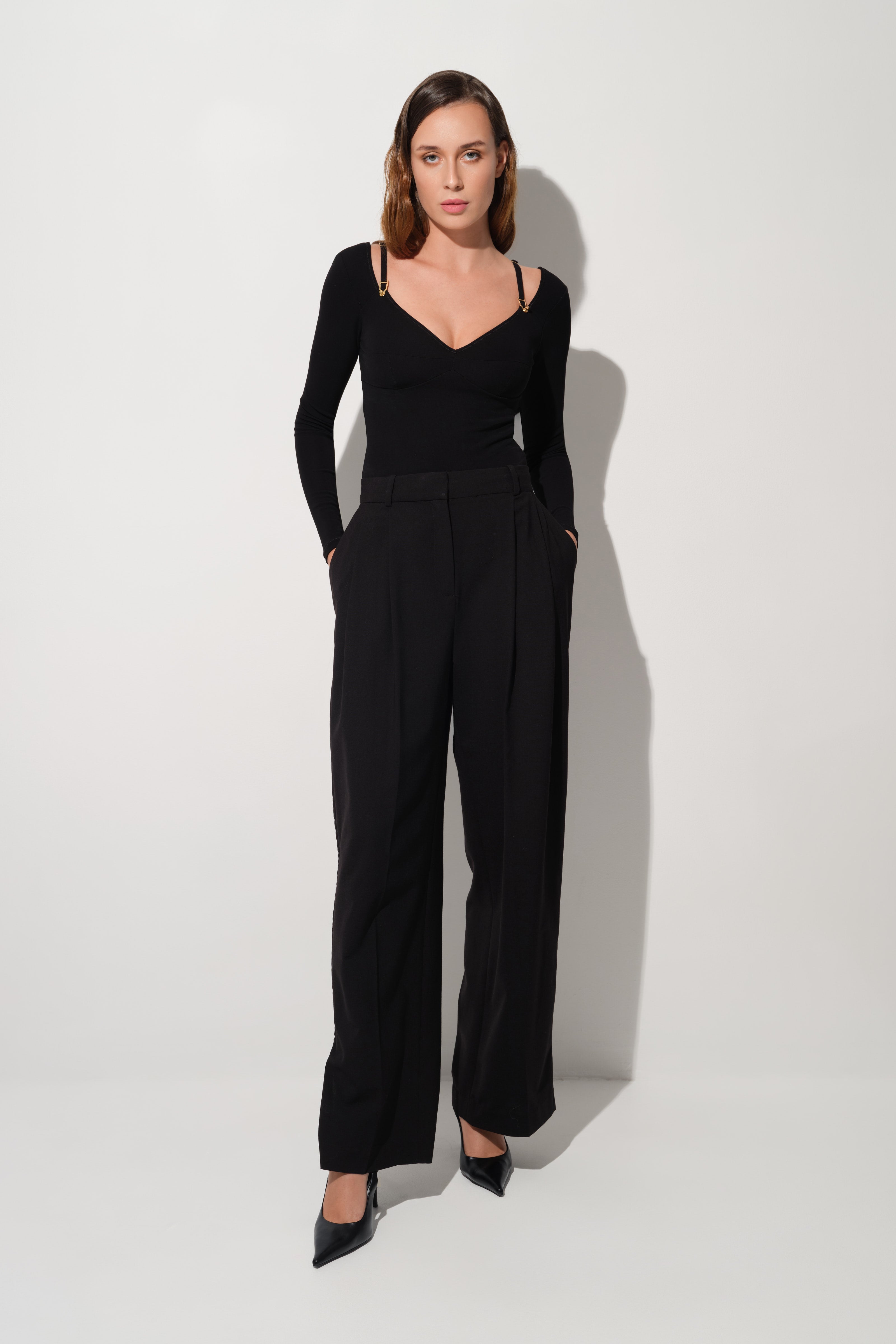 Skin Sleeve Bodysuit Black creative