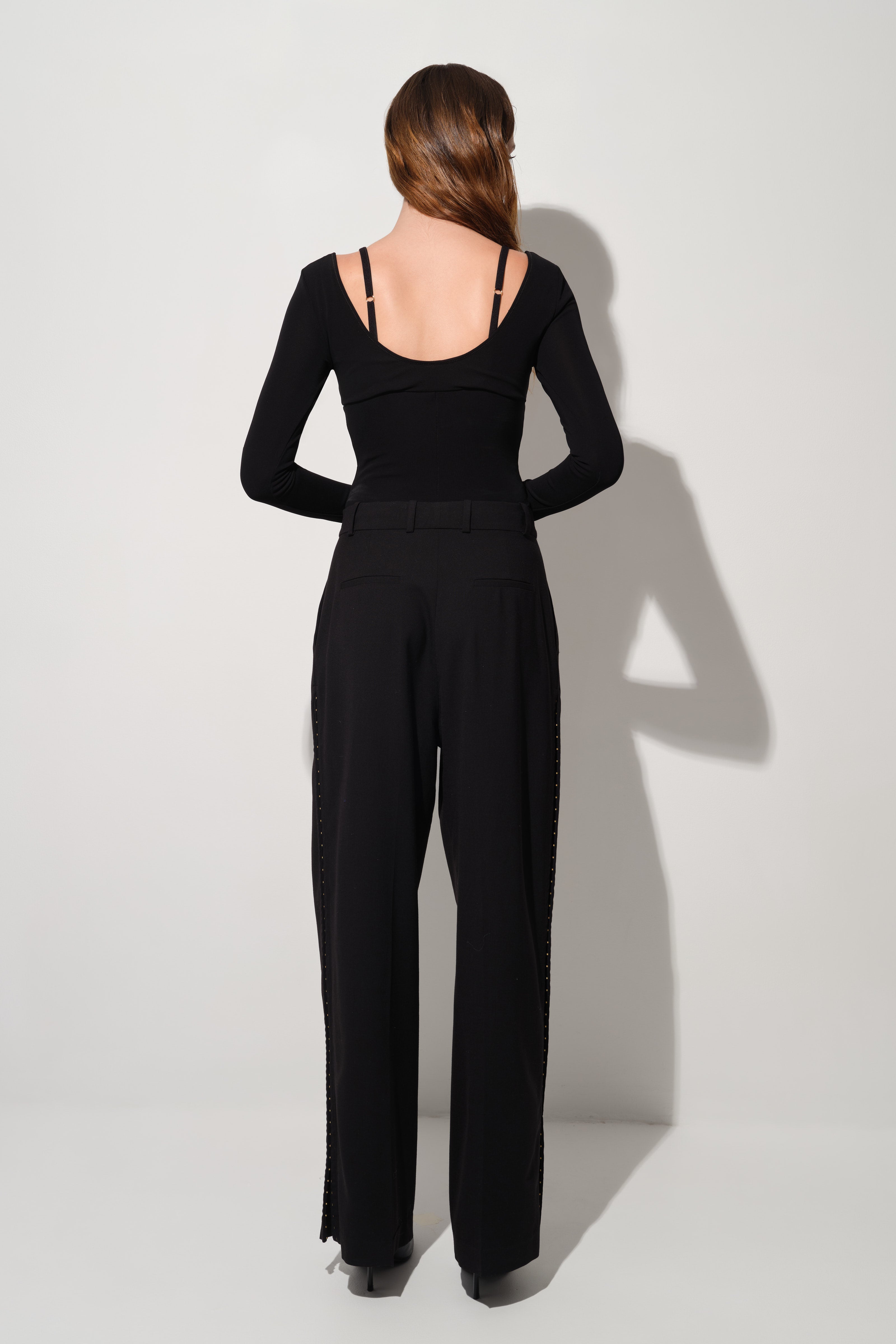 Skin Sleeve Bodysuit Black model front