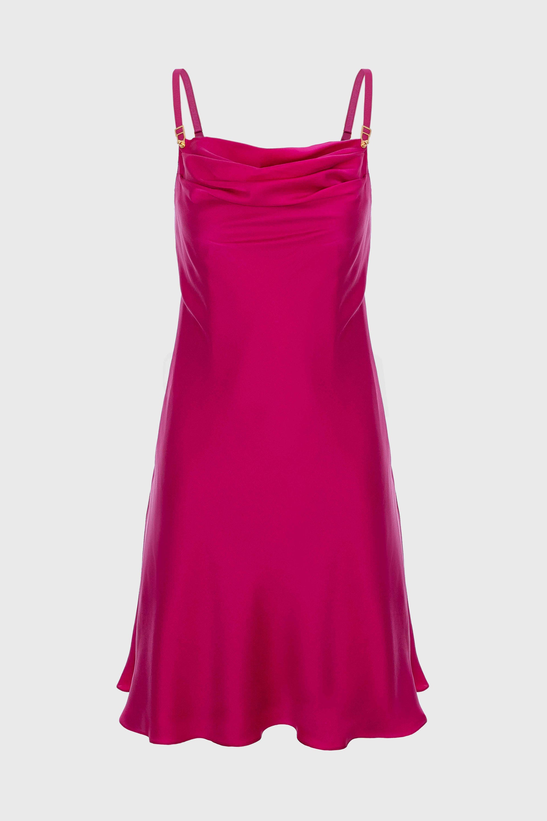 hot pink silk mini dress Jones Ruched Satin Mini Dress in Red Shop American Threads Women's Trendy Online Boutique