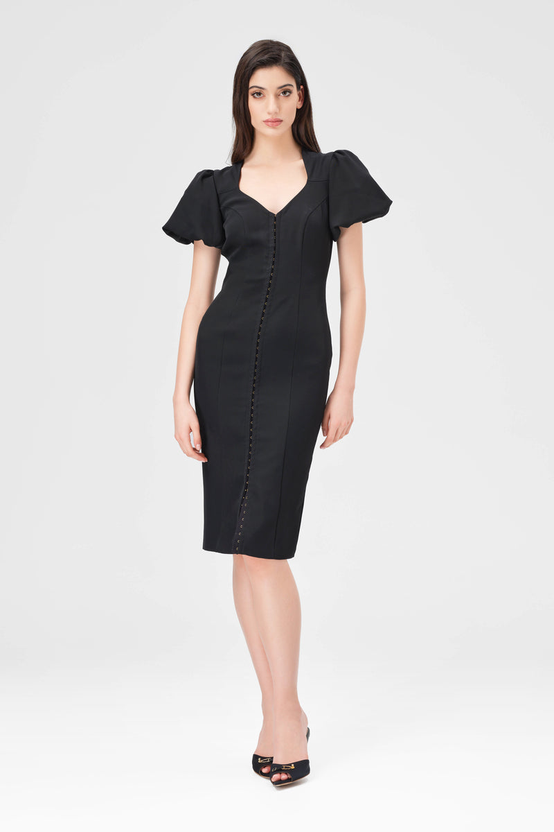 Snap Dress Black
