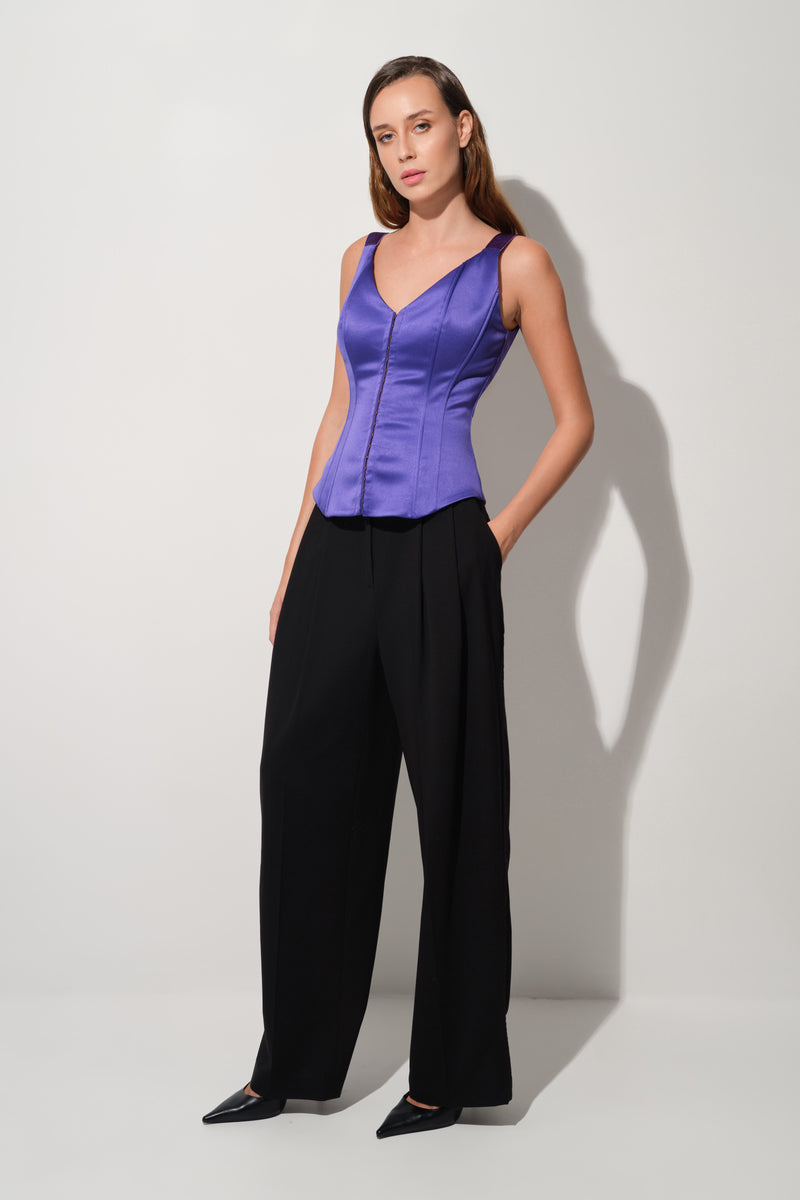 String Corset Purple