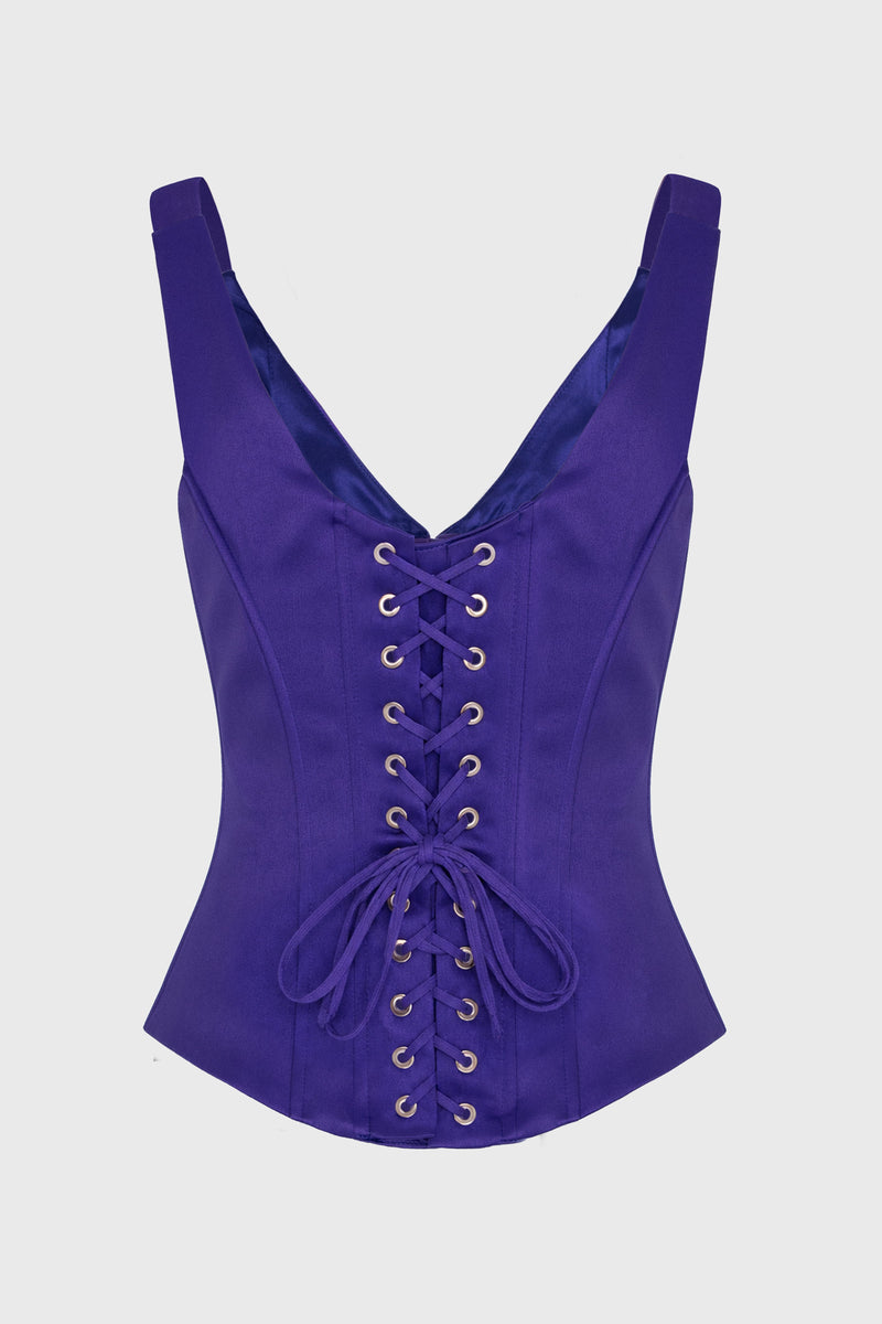 String Corset Purple