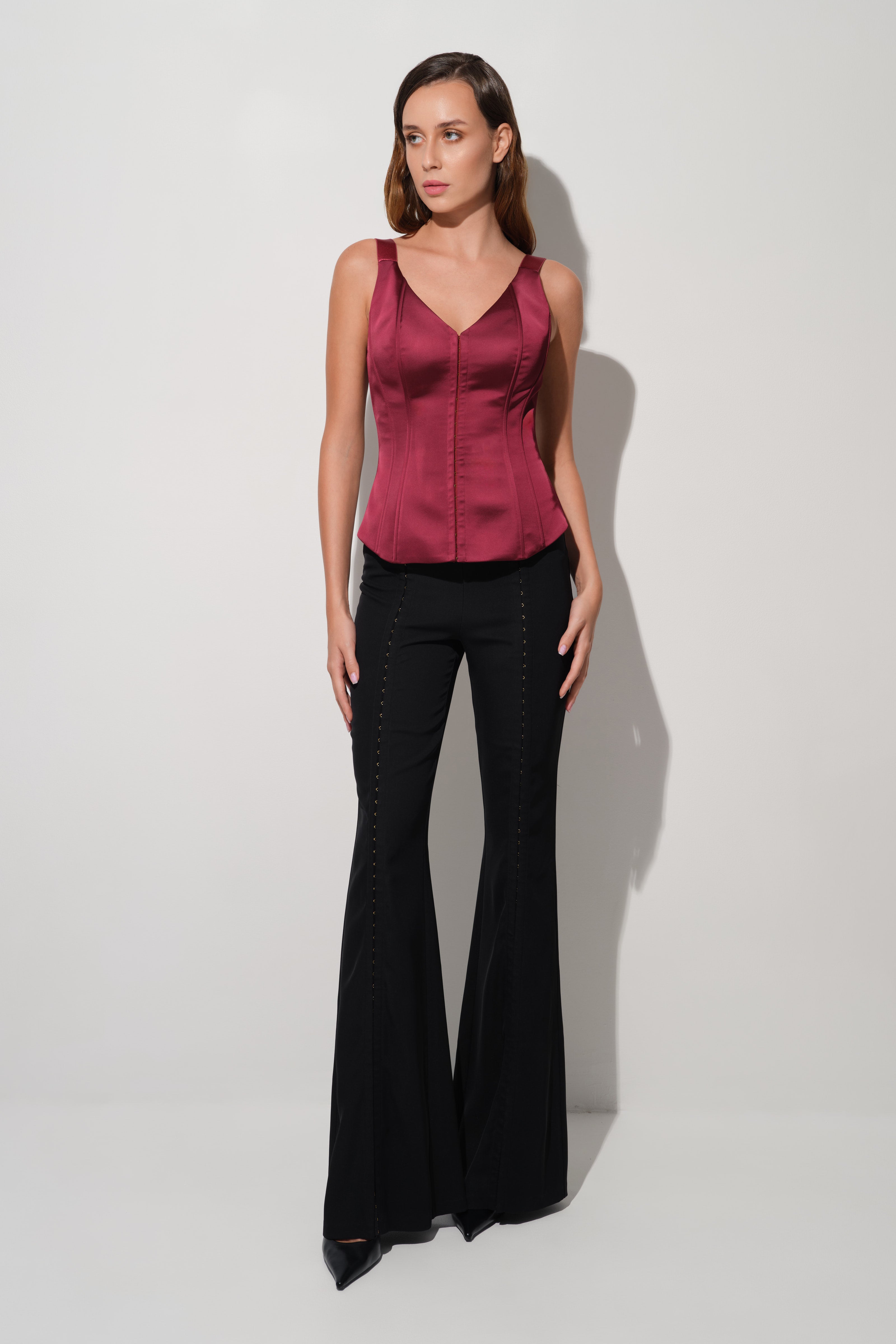 String Corset Wine creative