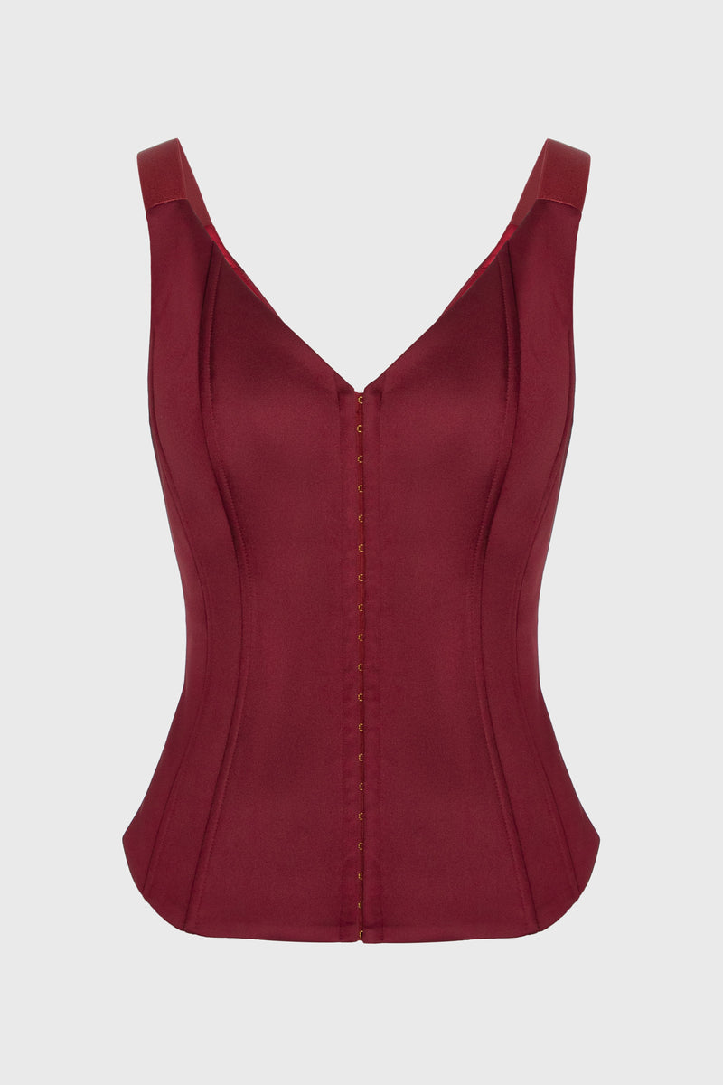 String Corset Wine