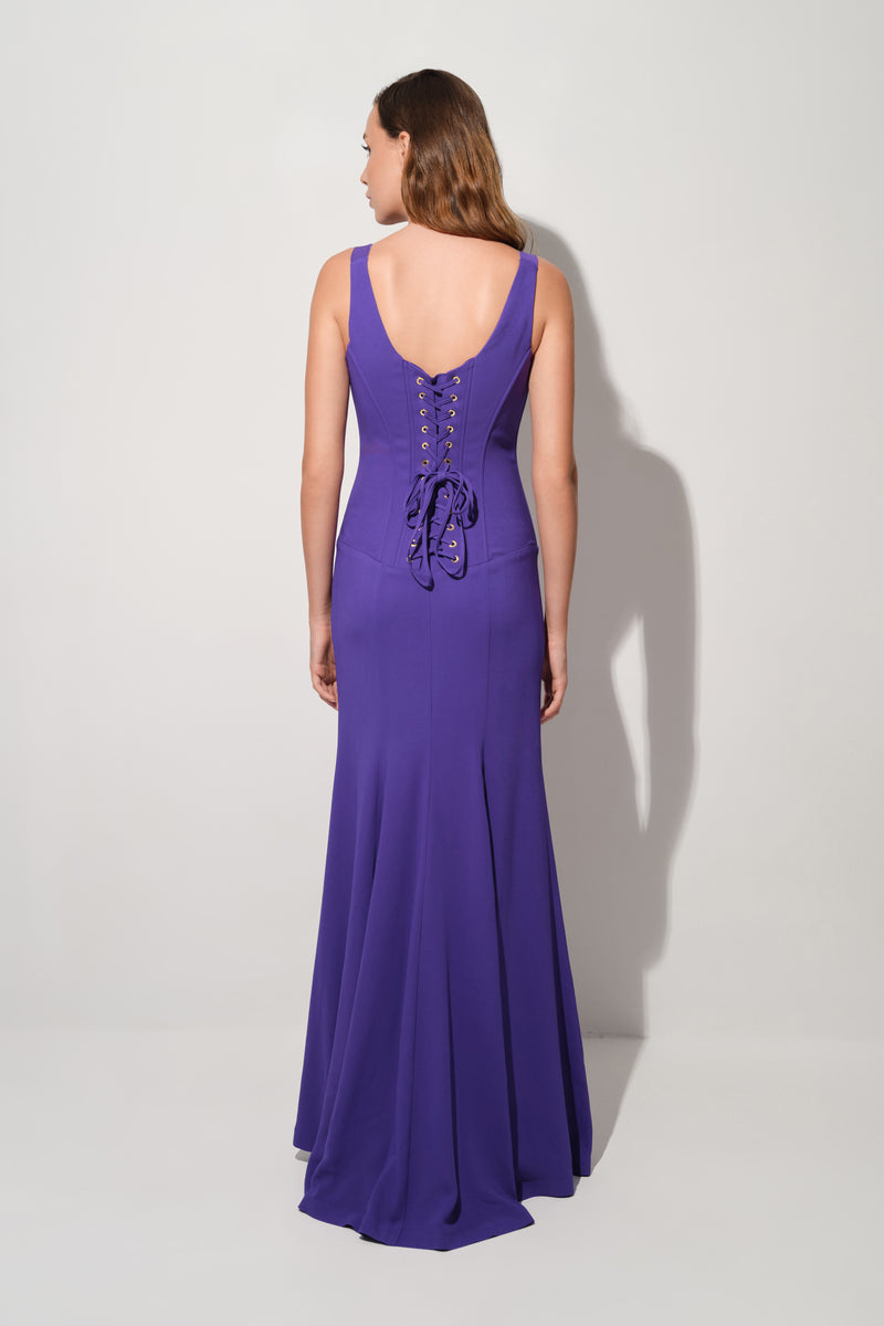 String Long Dress Purple