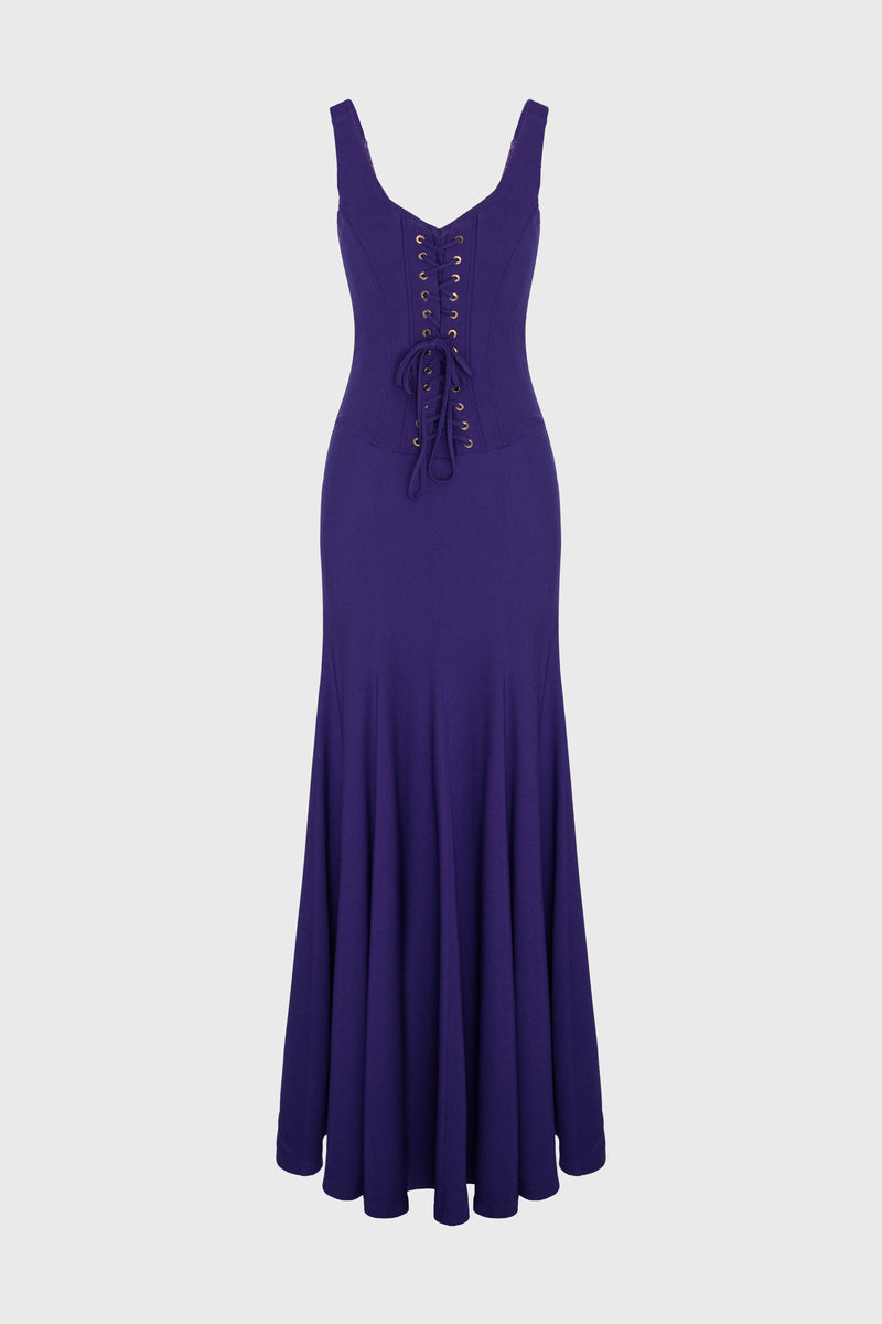 String Long Dress Purple