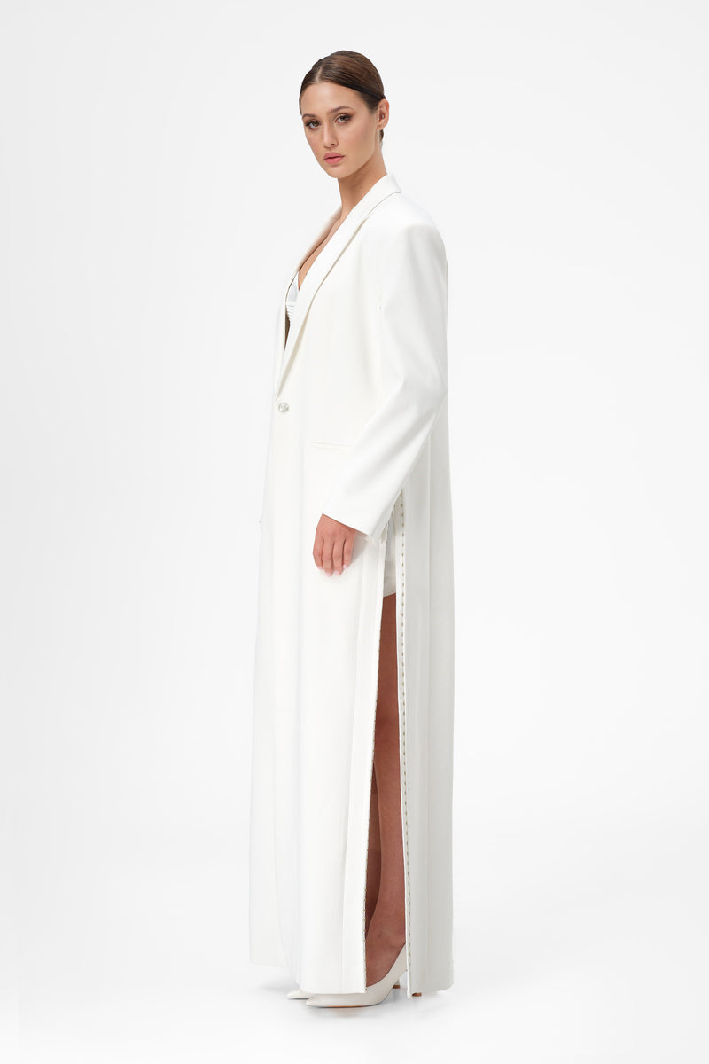 Urban Long Blazer White