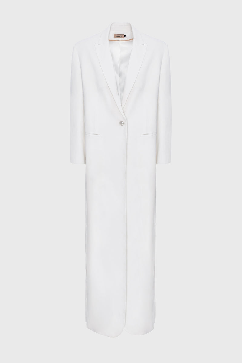 Urban Long Blazer White