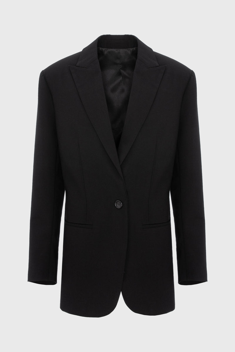 Urban Wool Blazer Black
