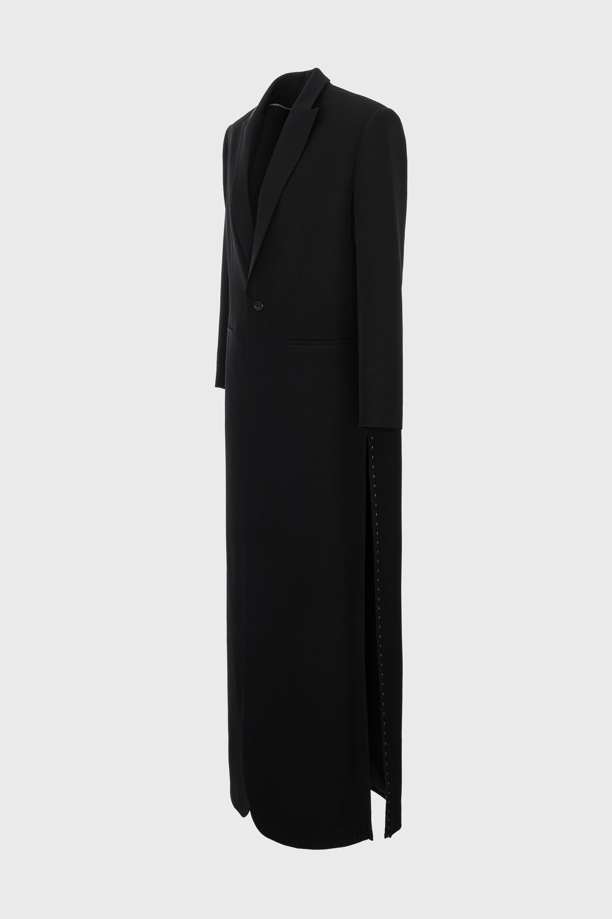 Urban Wool Long Blazer Black