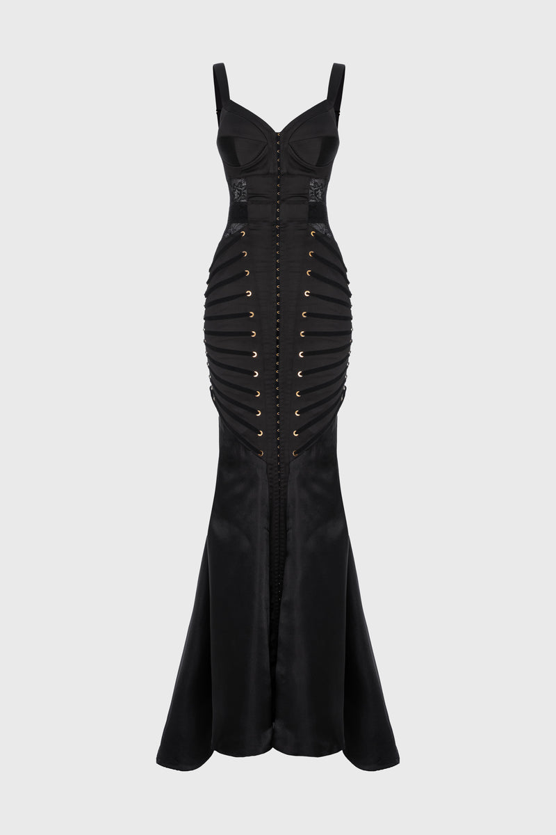 Zest Long Dress Black