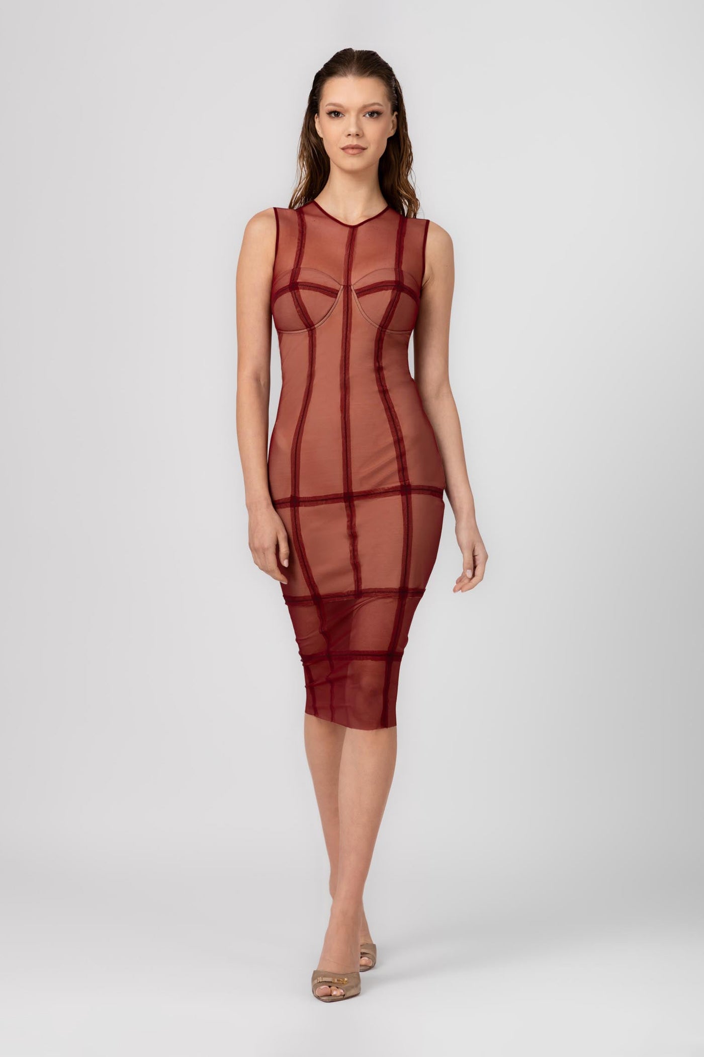 Figure Dress Wine