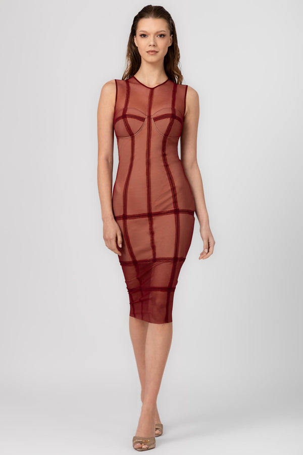 Figure Dress Wine