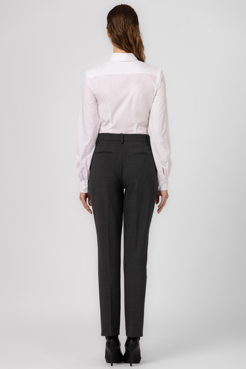 Formal Wool Trousers Gray