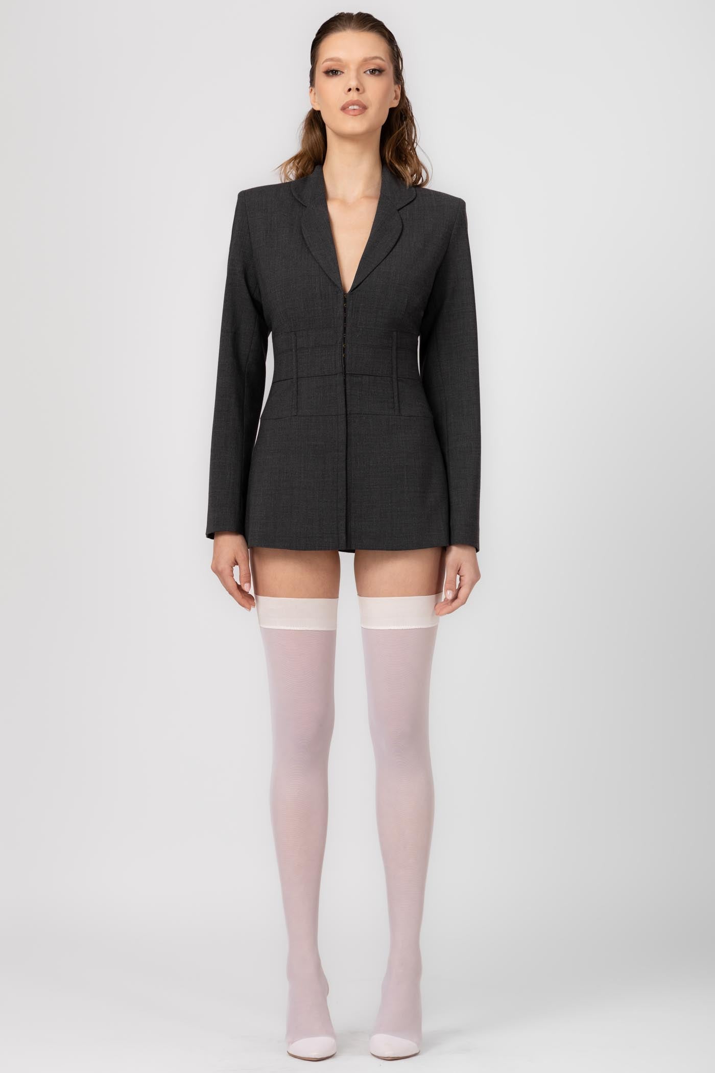 Tomboy Wool Blazer Gray
