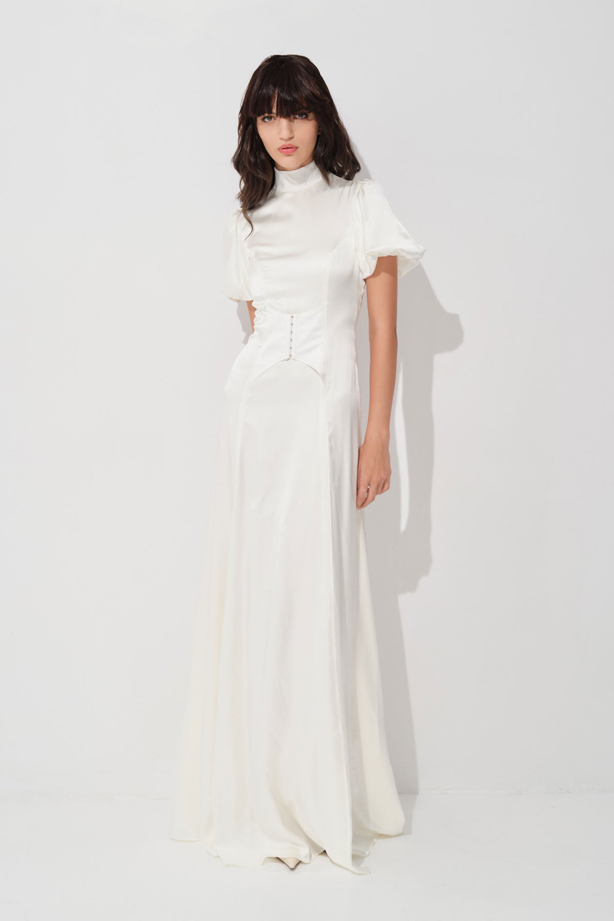 Cast Silk Long Dress