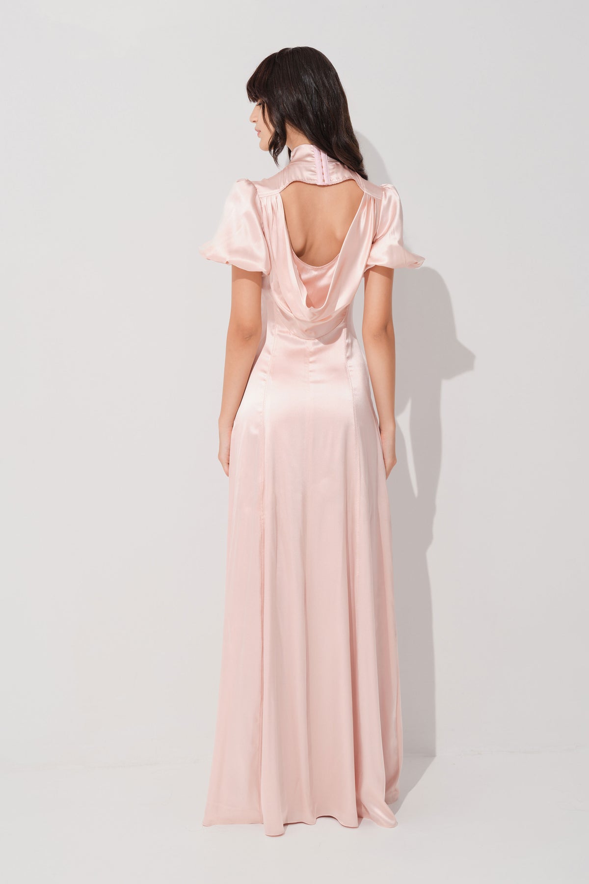 Cast Silk Long Dress