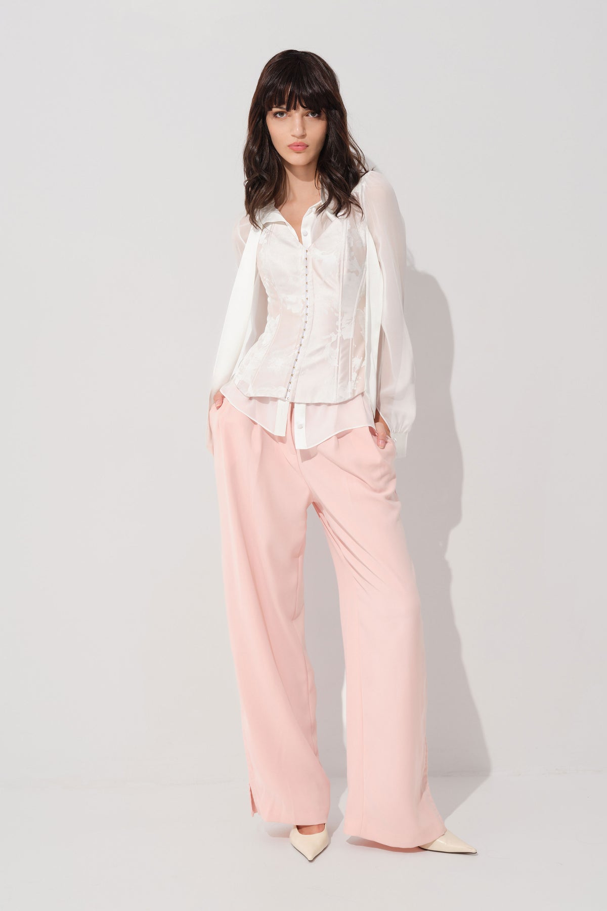 String Brocade Corset | Breeze Blouse | Urban Trousers