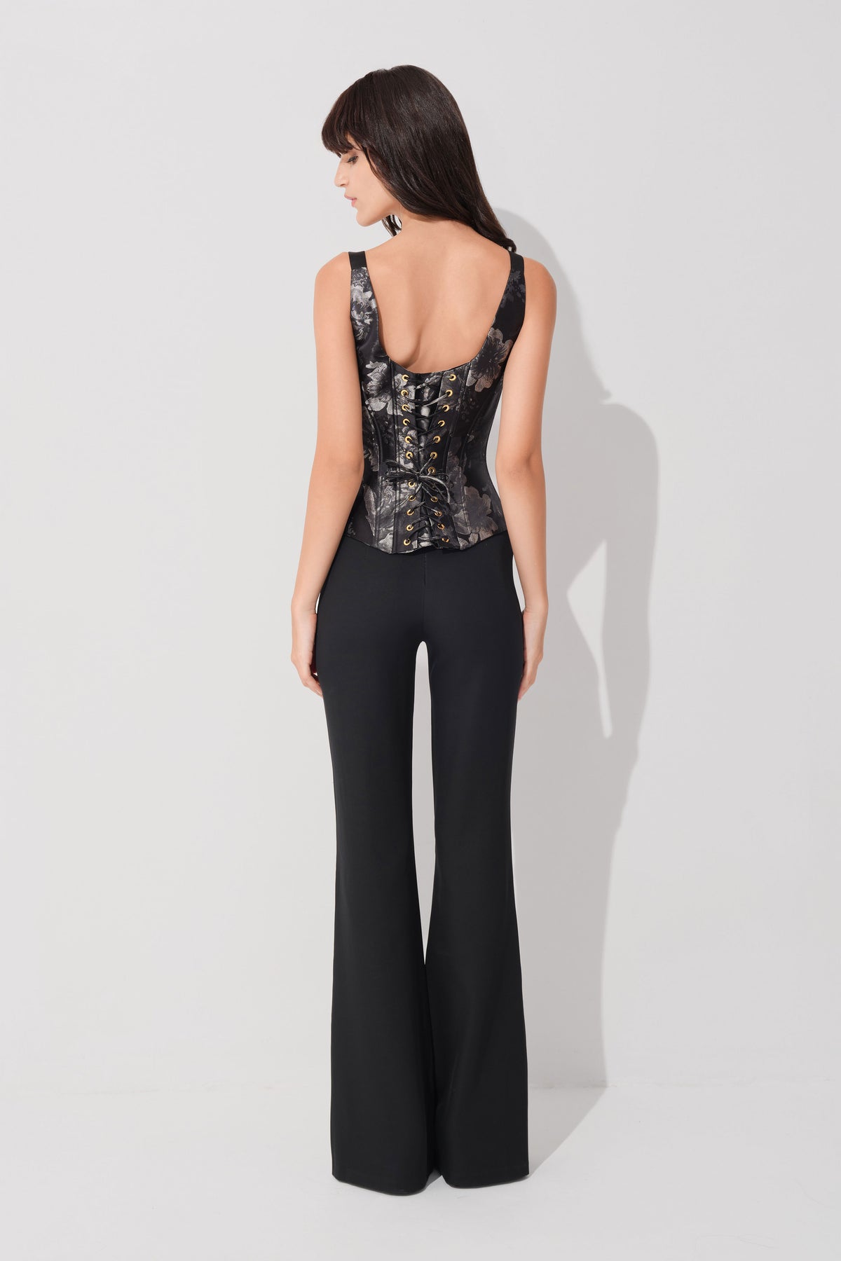 String Brocade Corset    |    Snap Trousers