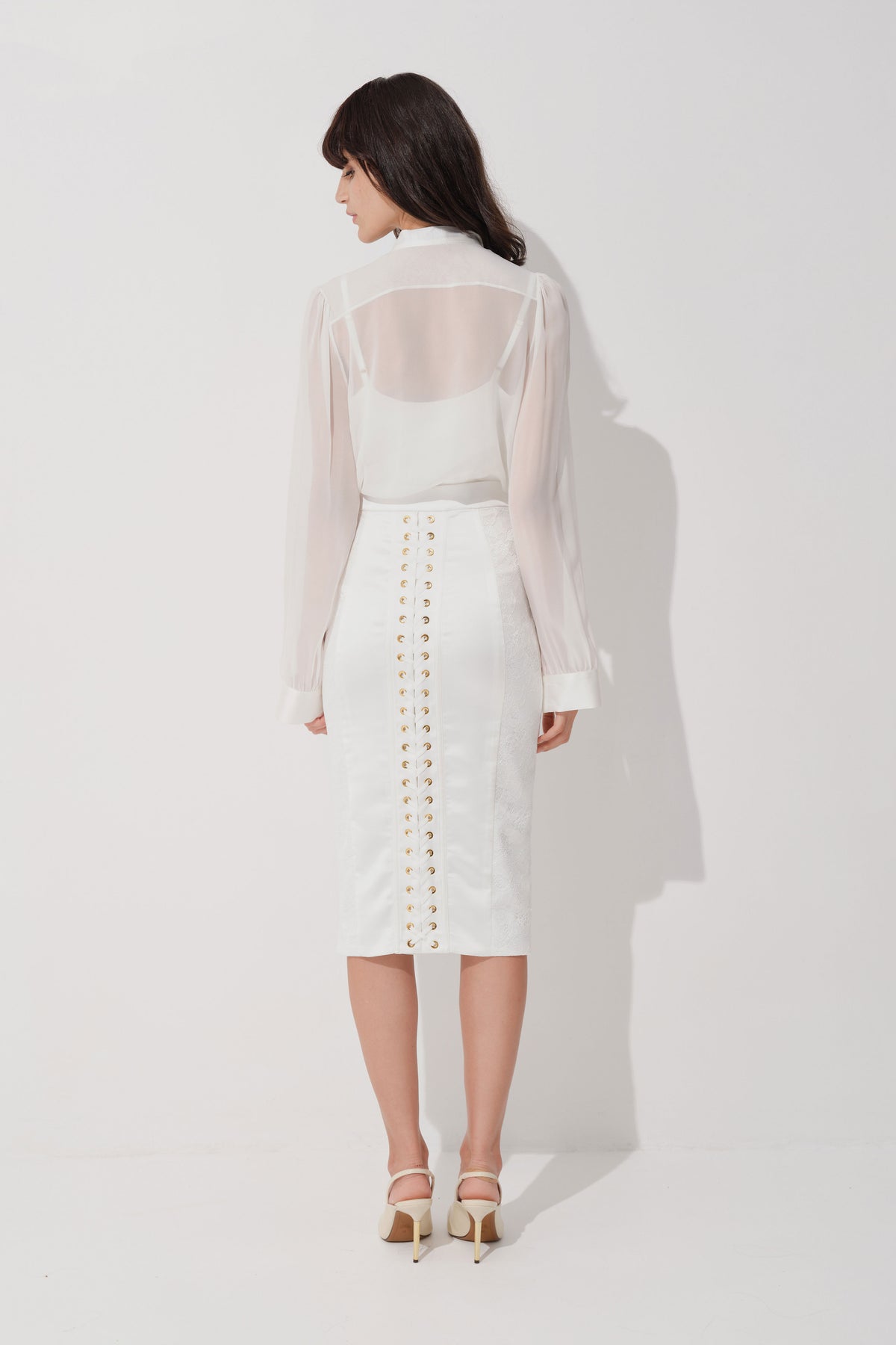 Slip Silk Top | Breeze Blouse | Corset Lace Skirt