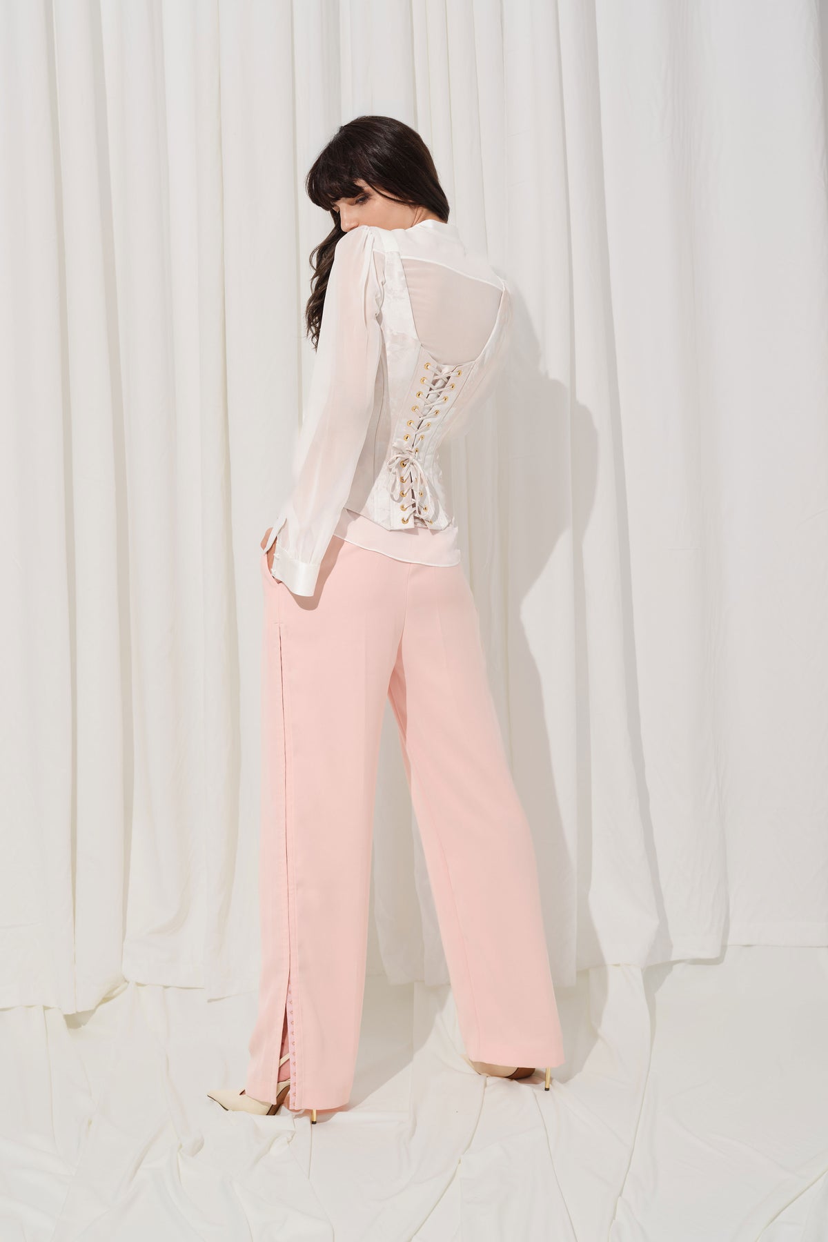 String Brocade Corset | Breeze Blouse | Urban Trousers
