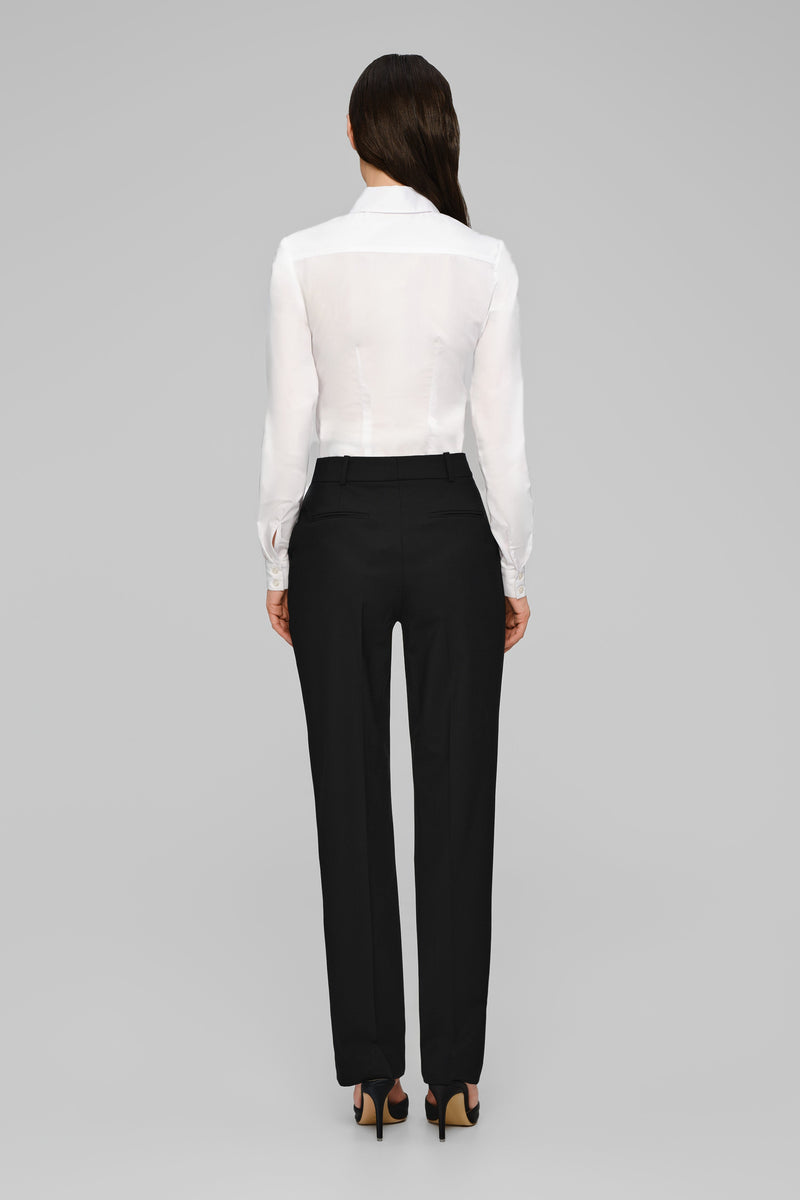 Pantaloni negri clasici din lana Formal