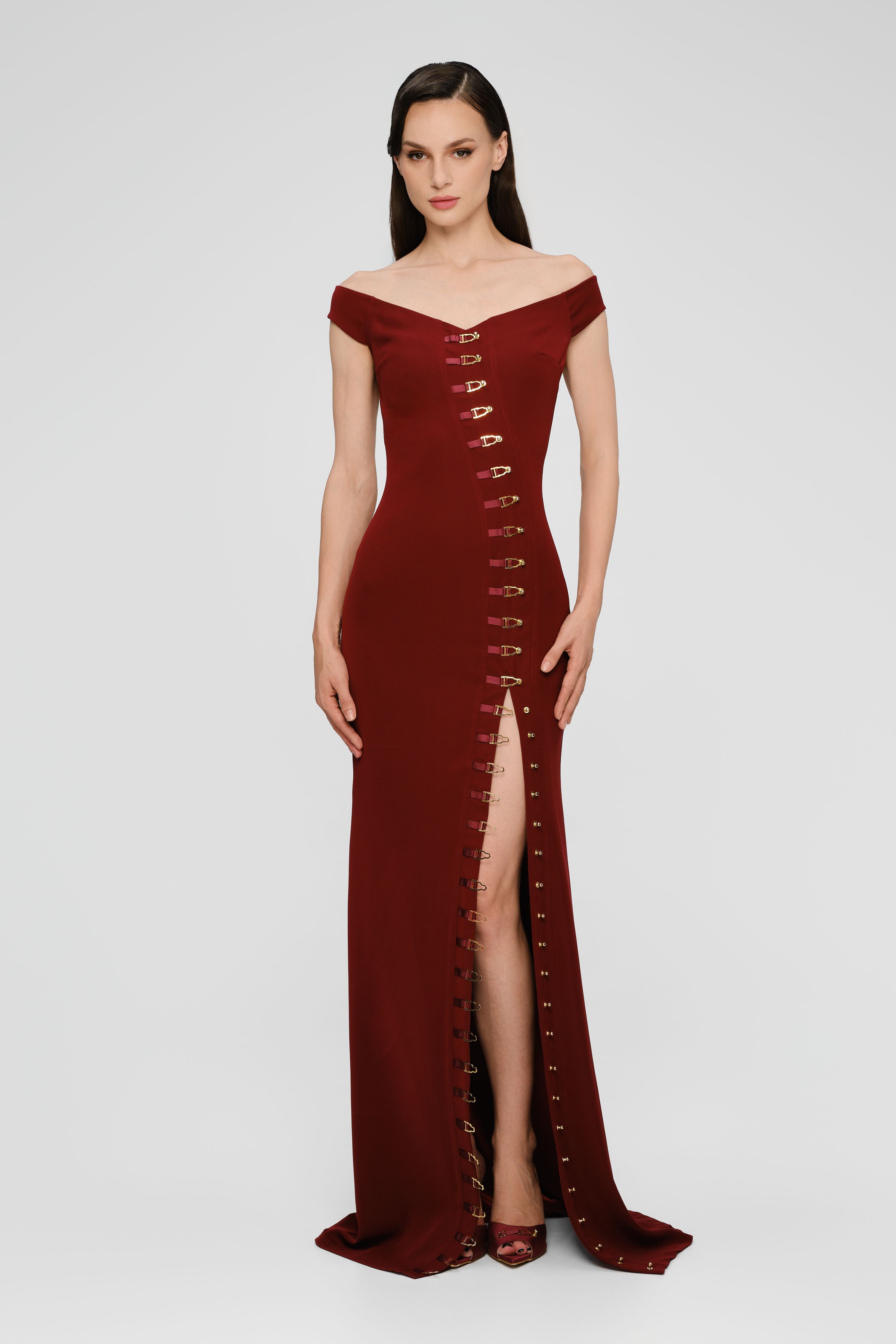 Ivy Long Dress Wine