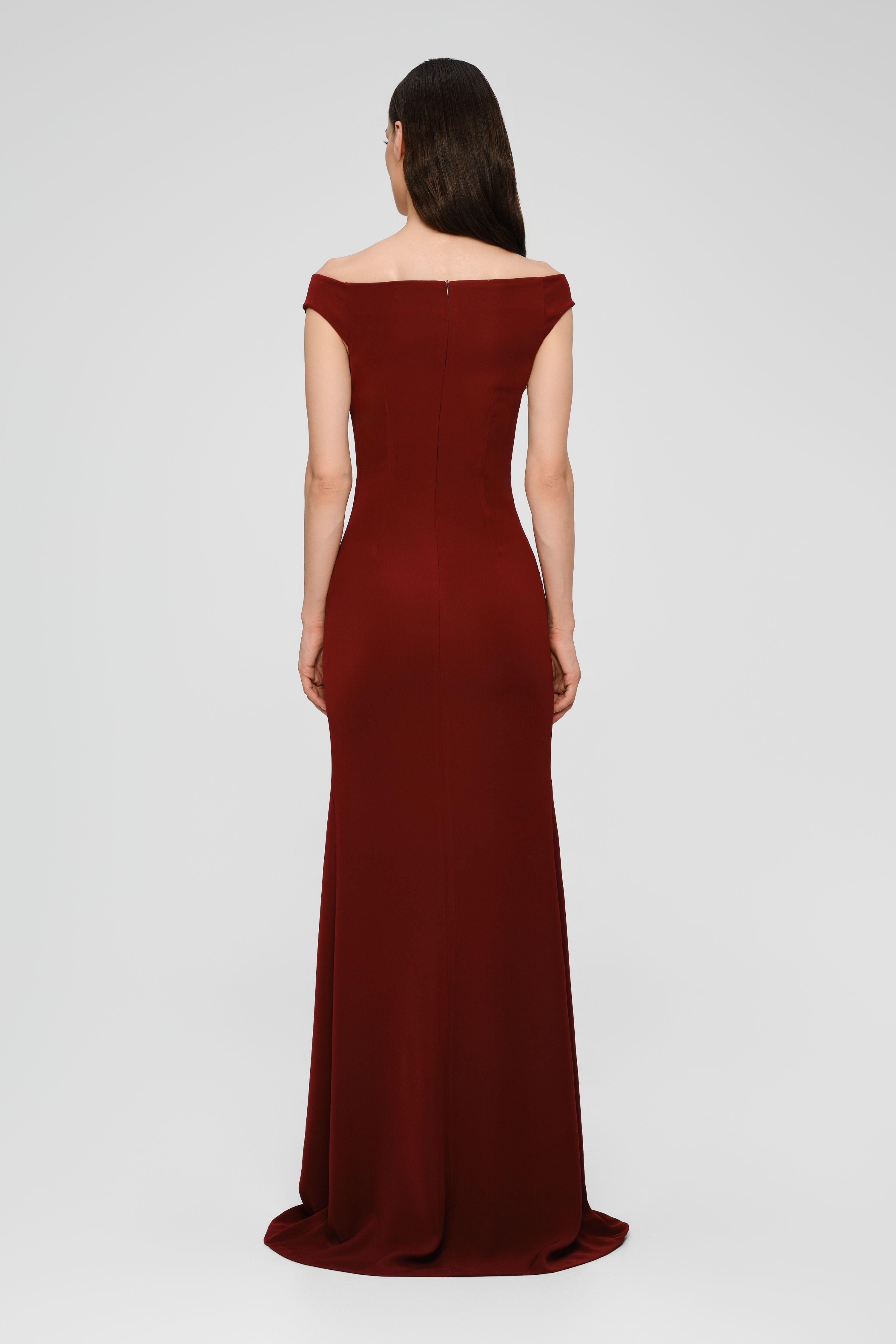 Ivy Long Dress Wine