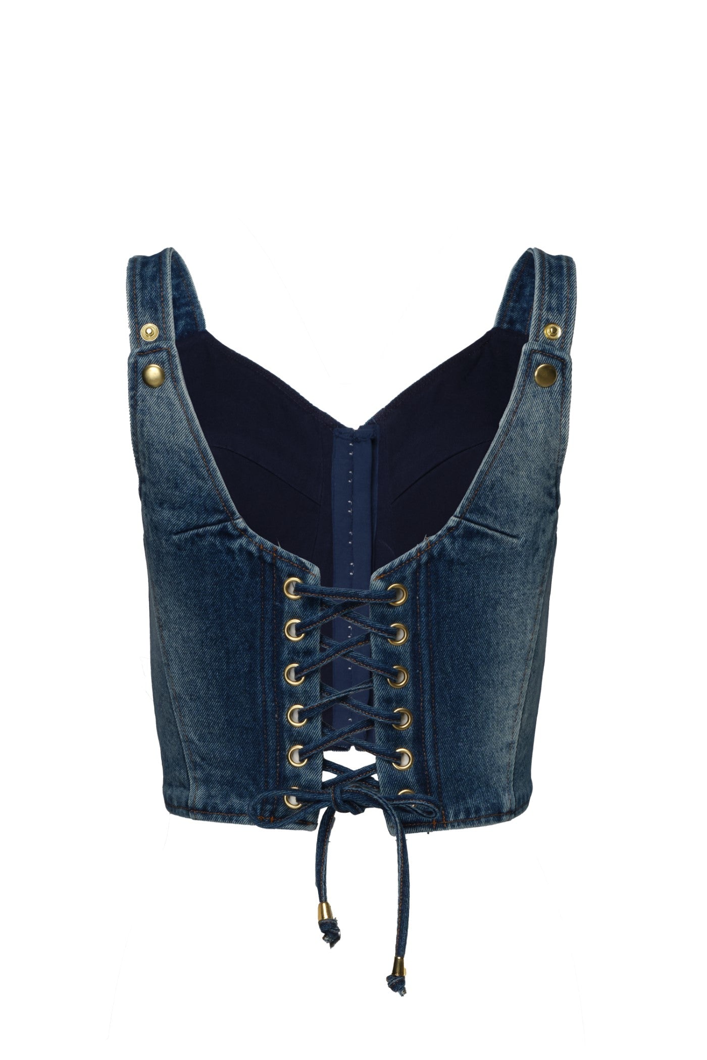 Corset Denim Bra Top