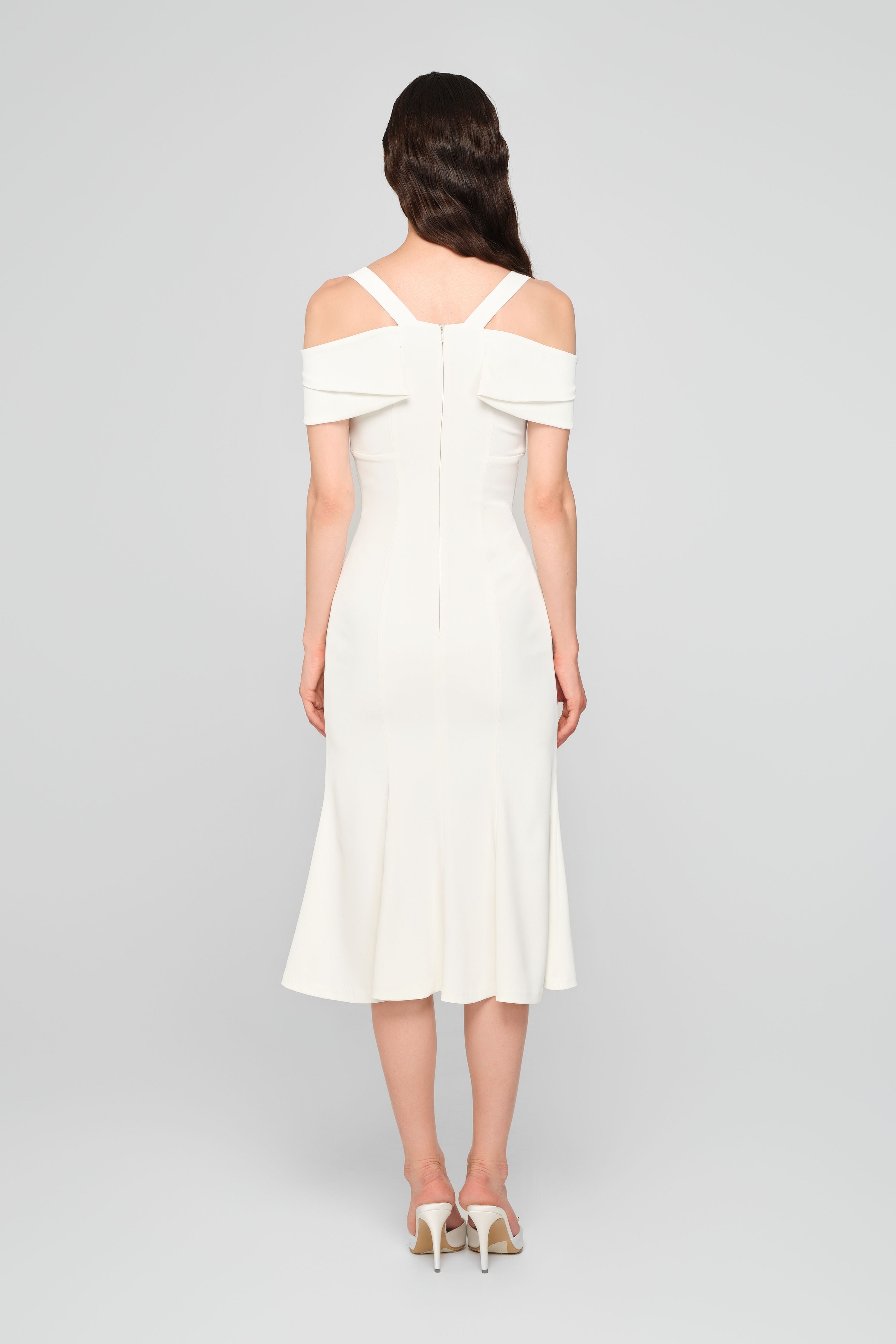 Sculpt Dress White