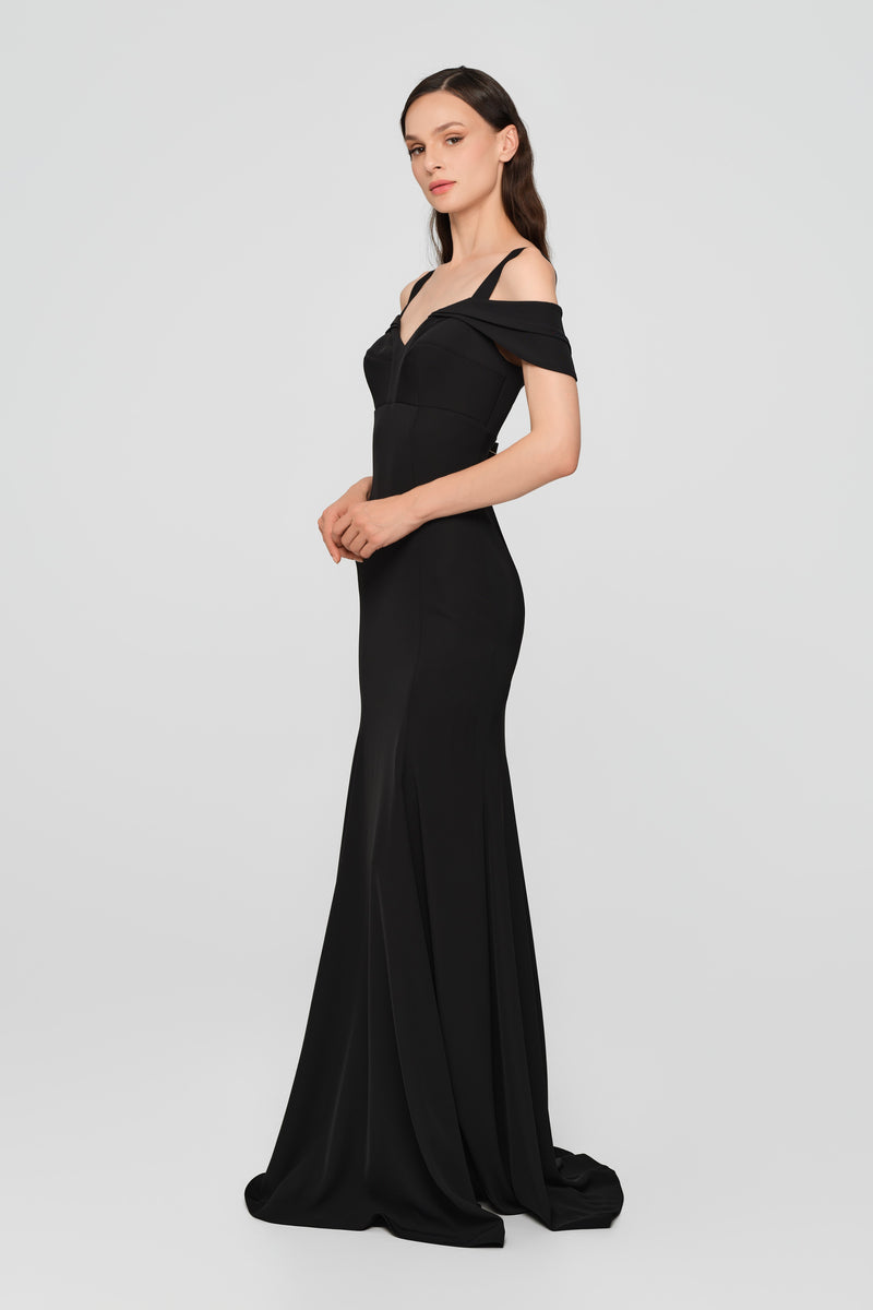 Candy Long Dress Black