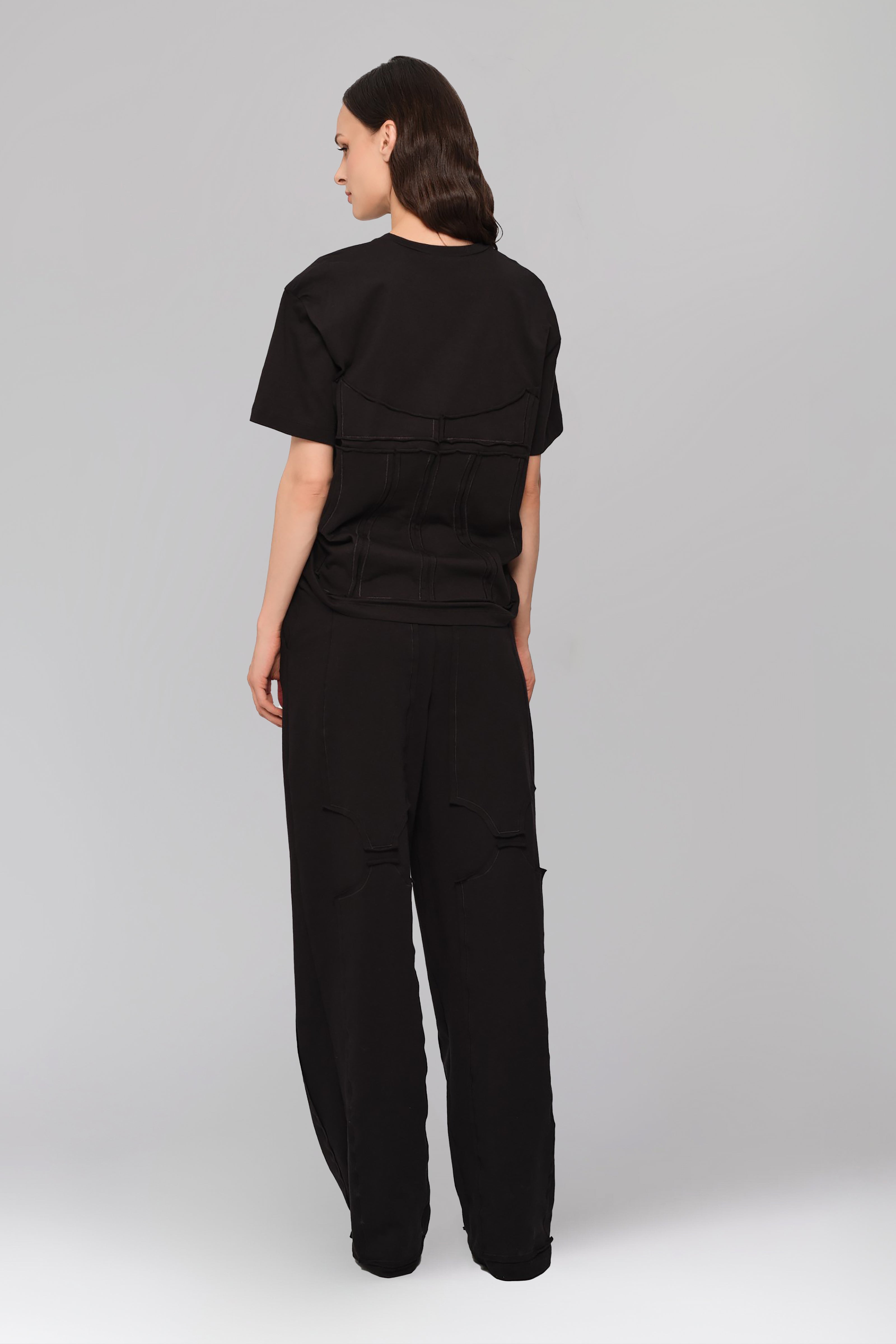 Deconstructed Sweatpants Black