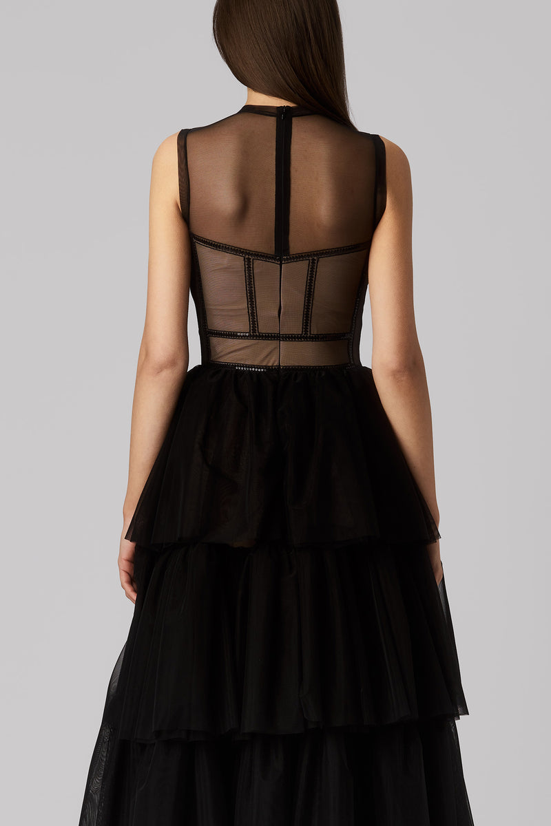 Cage Dress Black